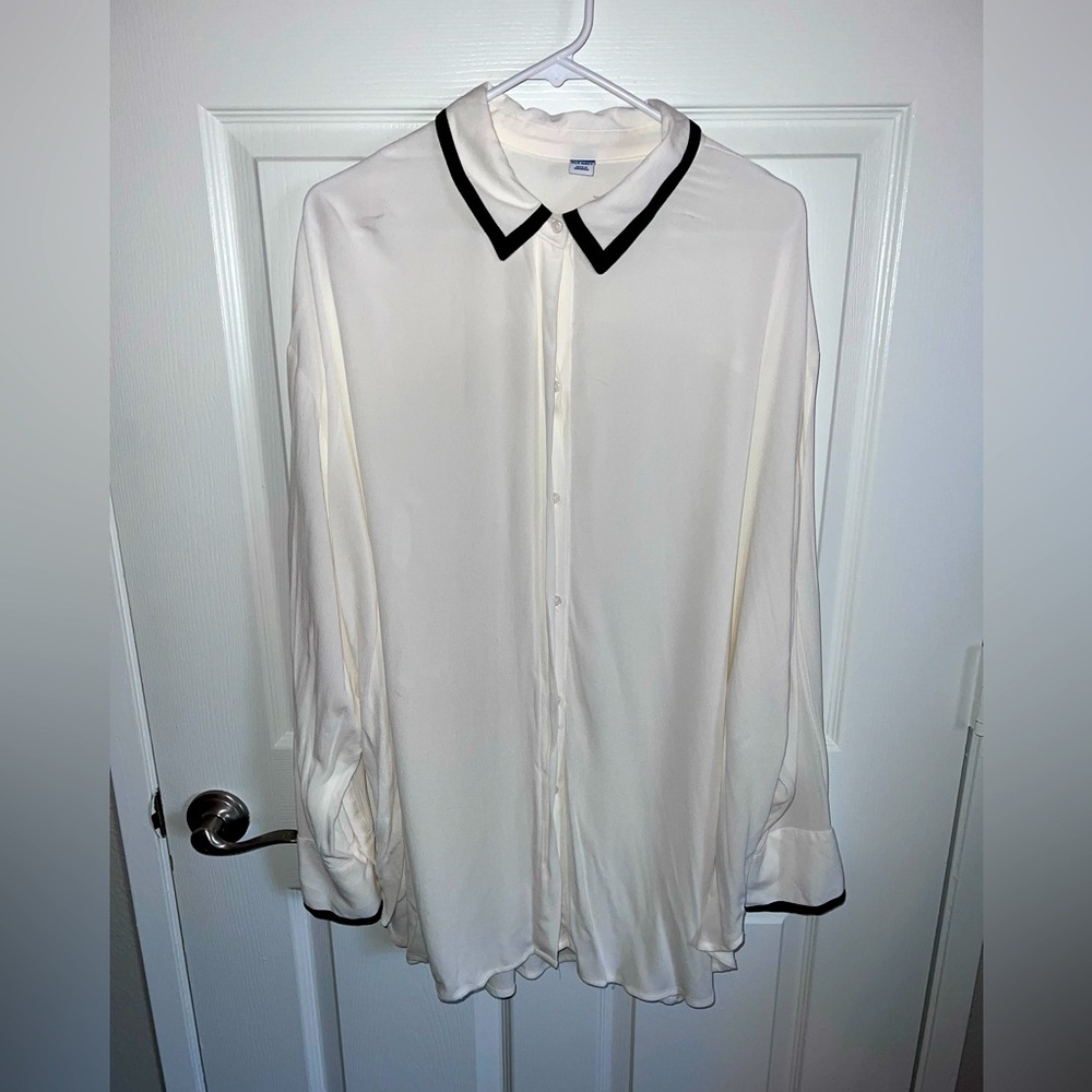 NWT White Collared Shirt for Women
